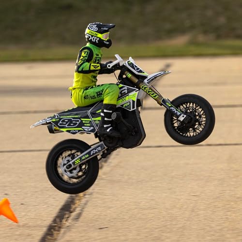 1/4 Super Moto Motorcycle FXR White RTR with Battery and Charger E71715