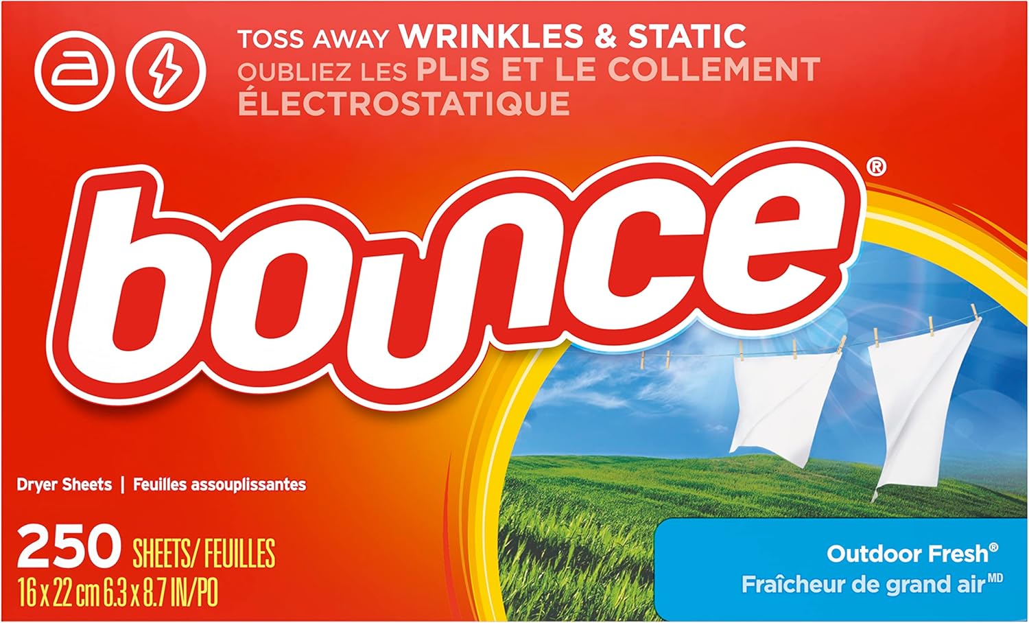 250 Count Dryer Sheets C9455