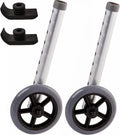 Rubber Universal Walker Caster Wheel 1 Pair 4 PCS T136