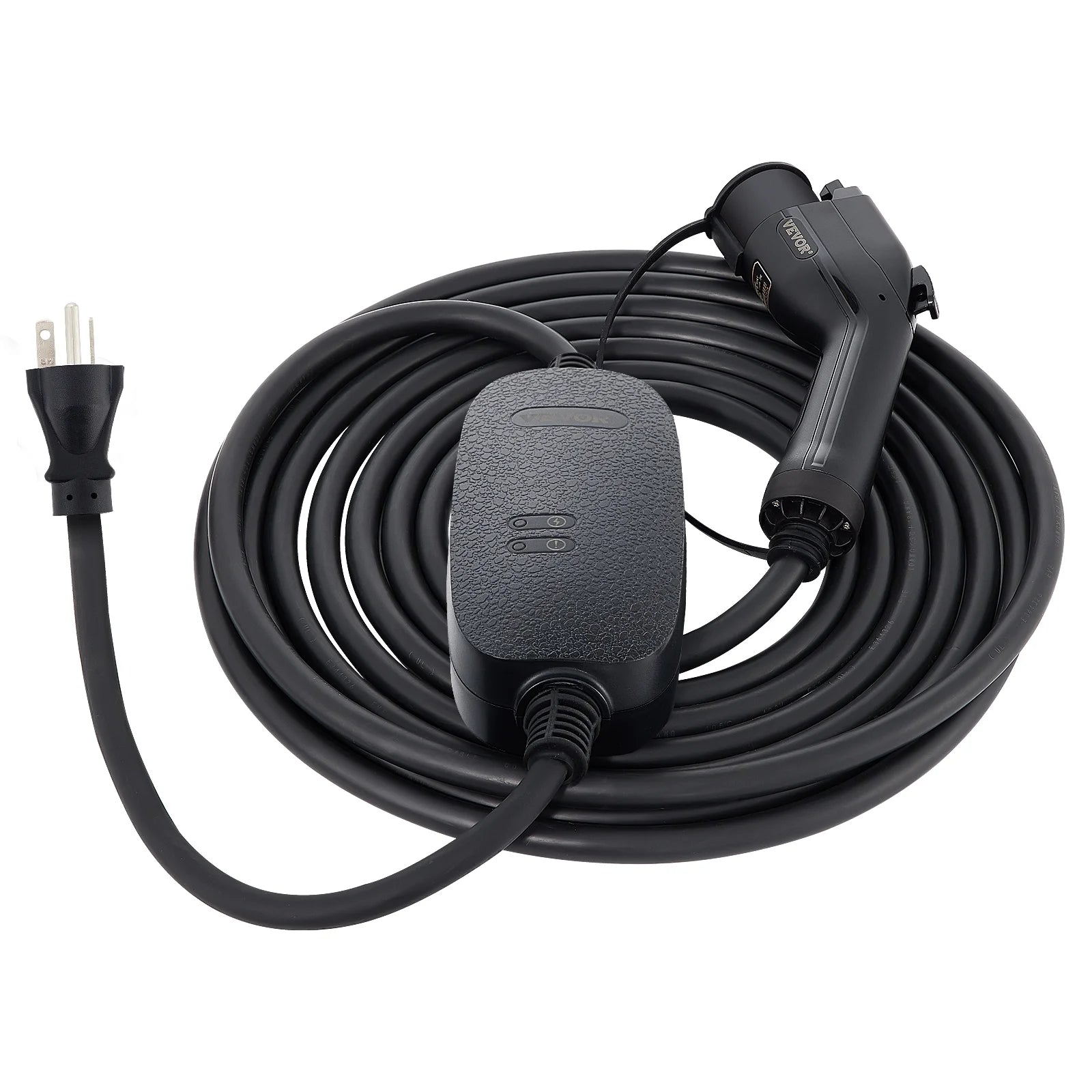 16 Amp 110V-240V Portable Electric Vehicle Charger with 25 ft Charging Cable D54084
