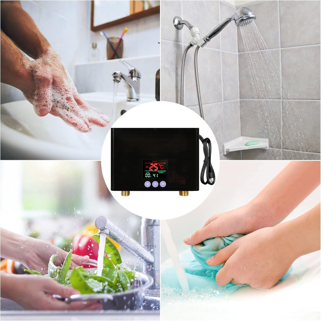 Black 110V 3000W Under Sink Instant Hot Water Heater I2657