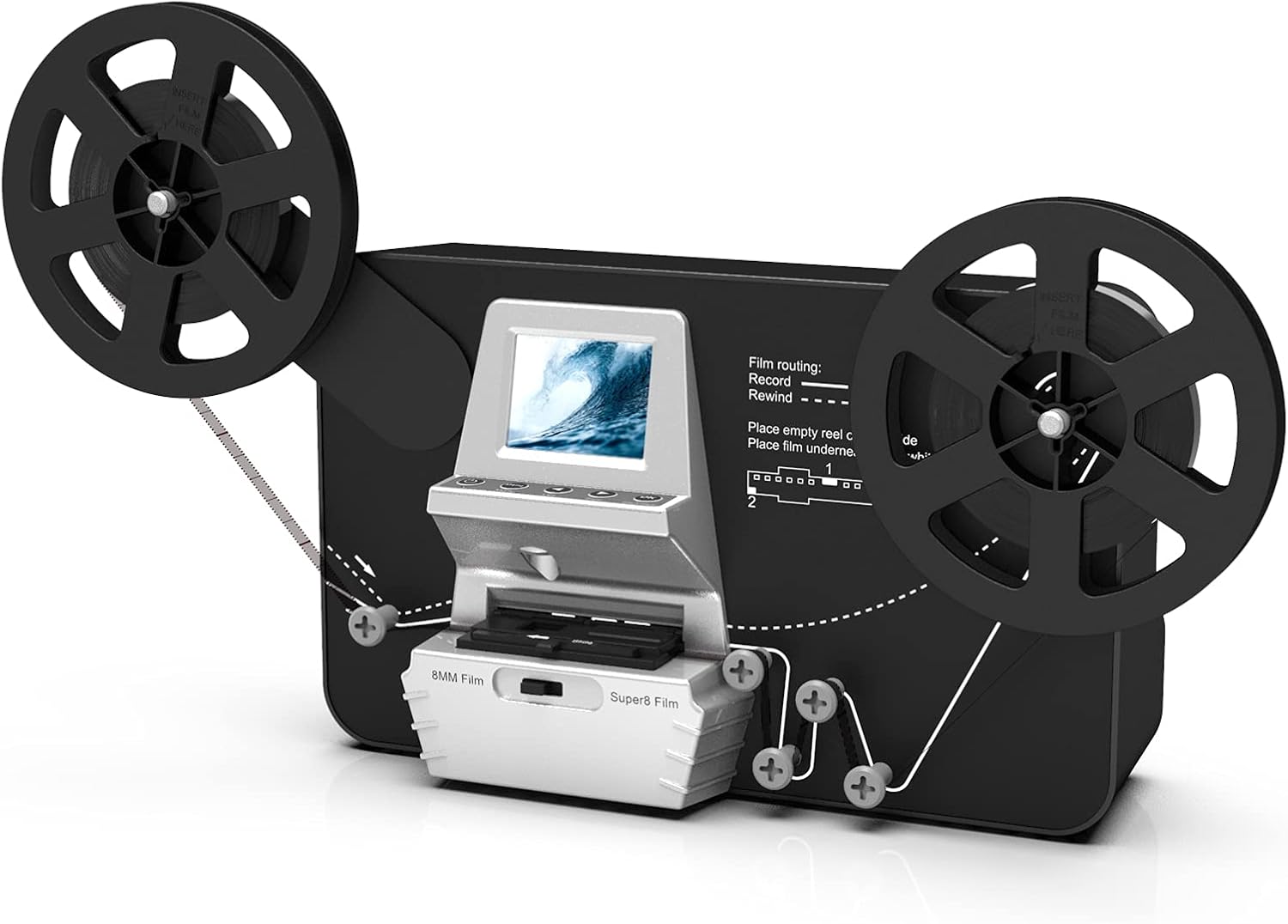 8mm Super 8 Film Scanner Converter with 2.4 LCD Q790123