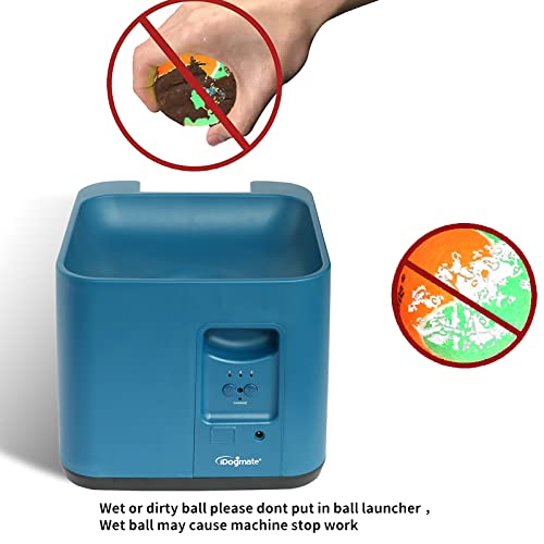 Rechargeable Automatic Dog Ball Launcher with Remote Control and 3 Balls (2.5 inches) O733
