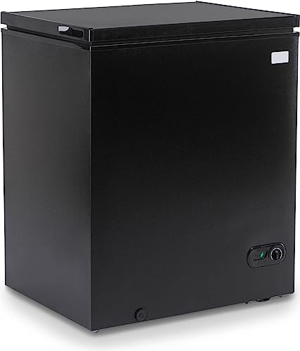 3.5 Cu Ft Chest Freezer with Removable Storage Basket, Black B418