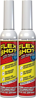 8 oz 2-Pack White Flexible Rubber Silicone Sealant Caulk N615797