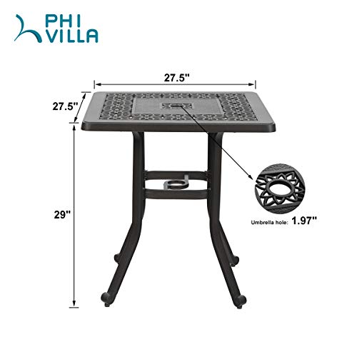 Cast Aluminum Rectangular Patio Dining Table, 64" x 37" R424