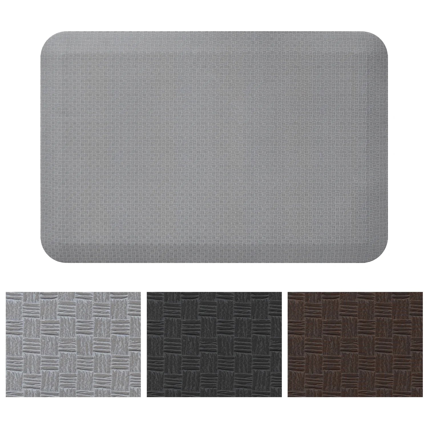 Light Gray 20" x 30" Kitchen Floor Mat R772487