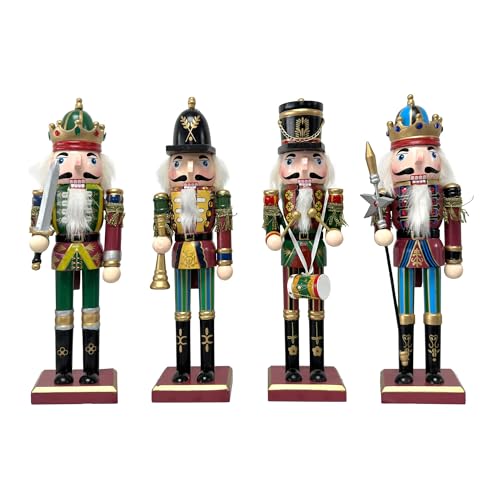 12 Inch Wooden Nutcracker Ornaments Christmas Decoration Figures S4156