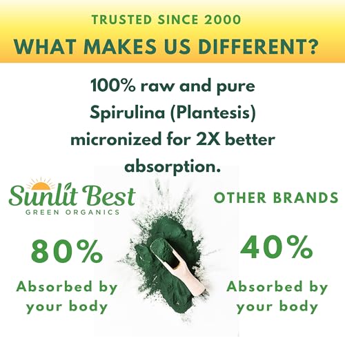USDA Organic Spirulina Powder, 8 oz K296