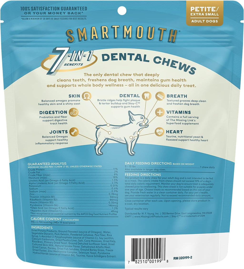Petite/XS 28 Ct Dental Chew Treats U11014