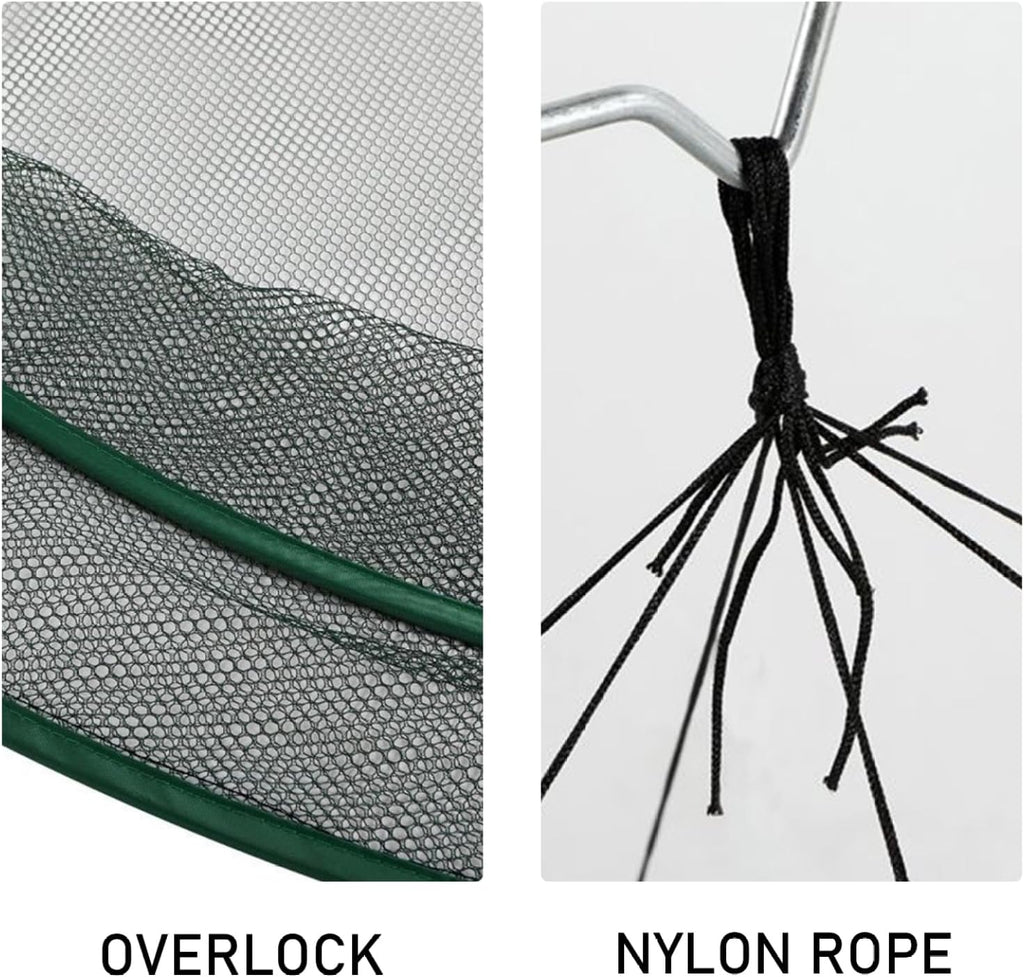 Drop Net Dia. 39in Foldable Portable Fishing Net B300360