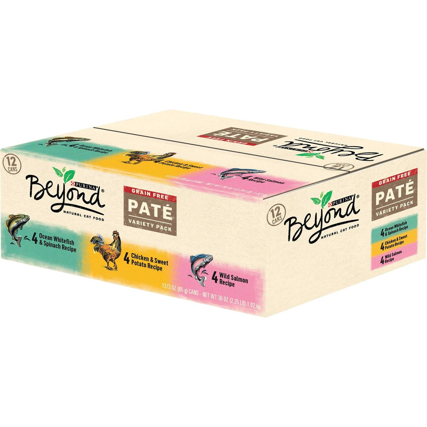 Grain Free Wet Cat Food Pate Variety Pack W208546