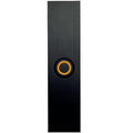 Rectangular Lighted Wired Metal Doorbell Button in Black I380
