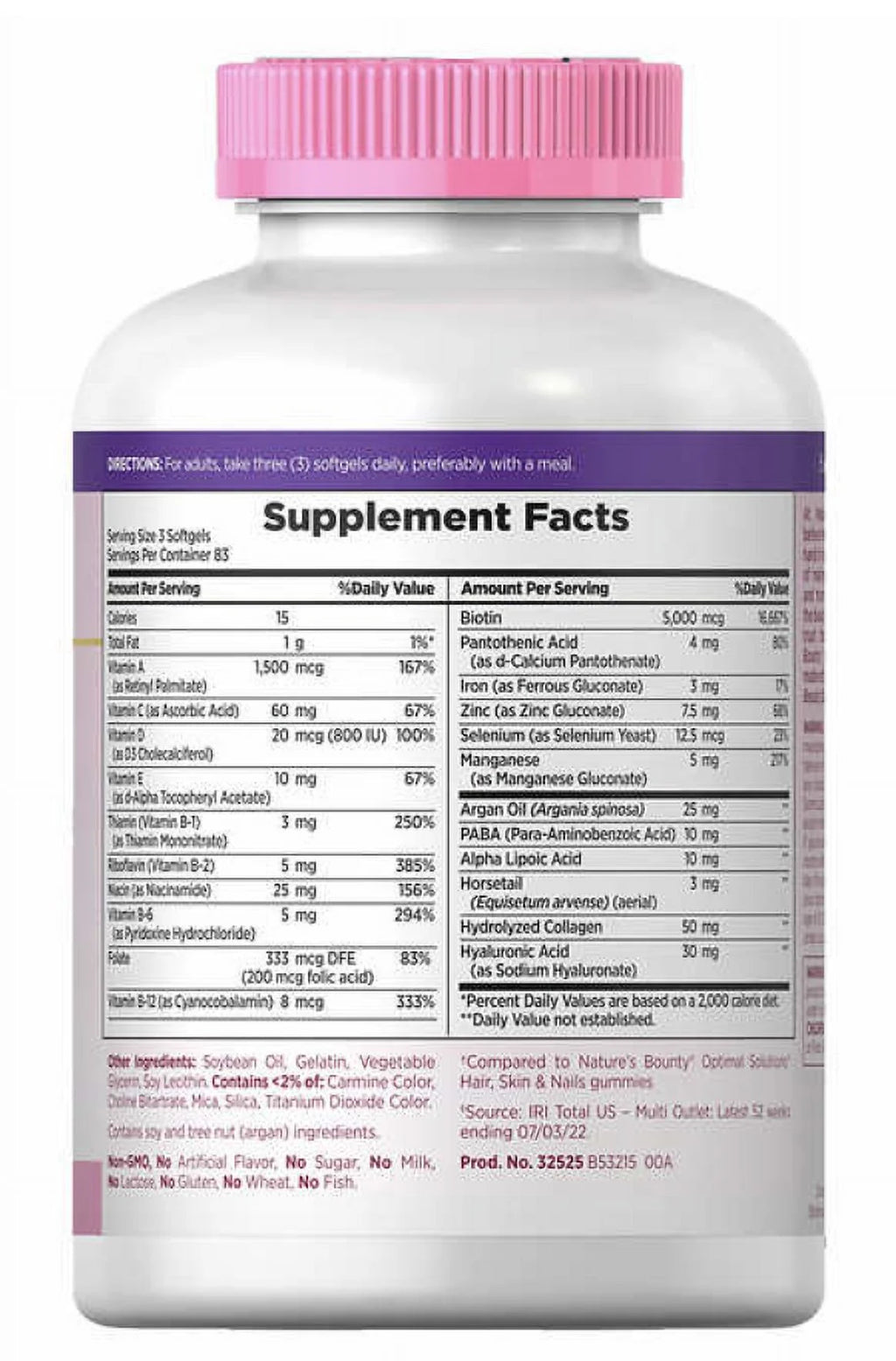 250 Softgels Hair Skin and Nails G603647