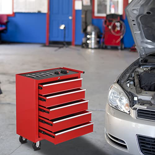 5-Drawer Rolling Tool Chest with Lock W2991