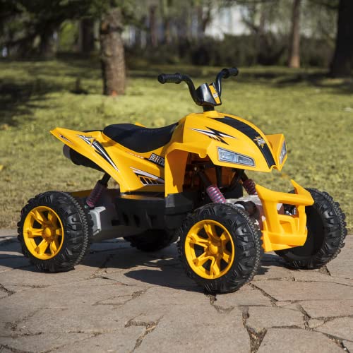 Black 24V Ride on ATV Kids Quad 4-Wheeler Electric 4WD with 9AH Battery H41983