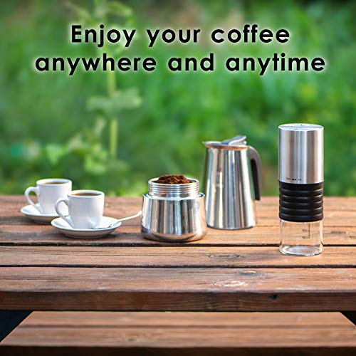 6 Cup Stovetop Espresso Maker 10oz Stainless Steel Black G20006