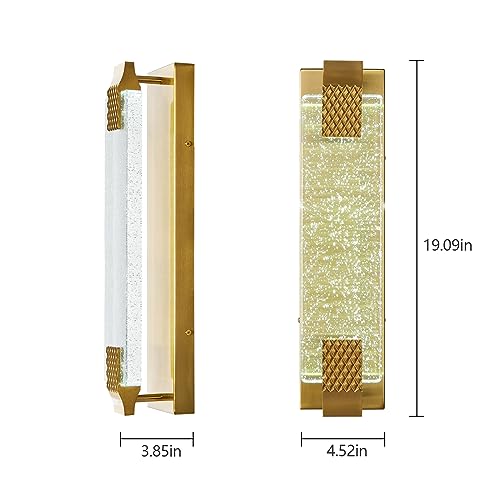 Gold LED Wall Sconce 2 Pack D898