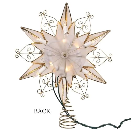 10-Light 6-Point Capiz Star Treetop H31841