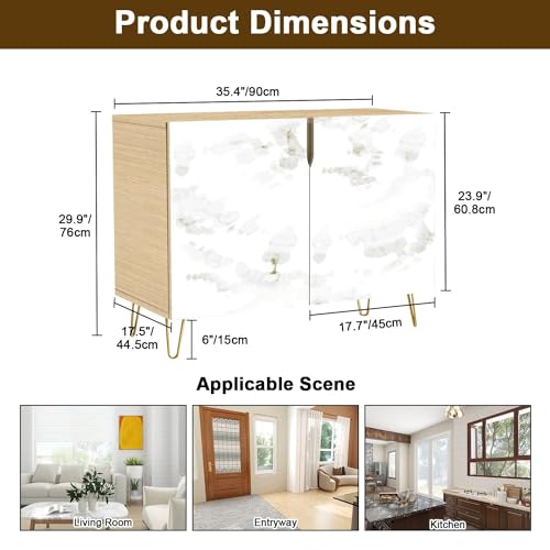 2 Doors Sideboard Cabinet with Golden Veins K346