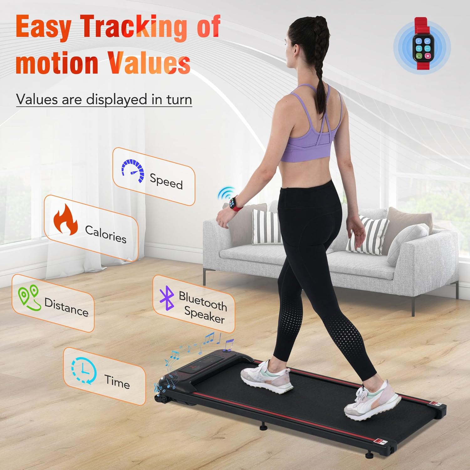 2-in-1 Treadmill Under Desk S104