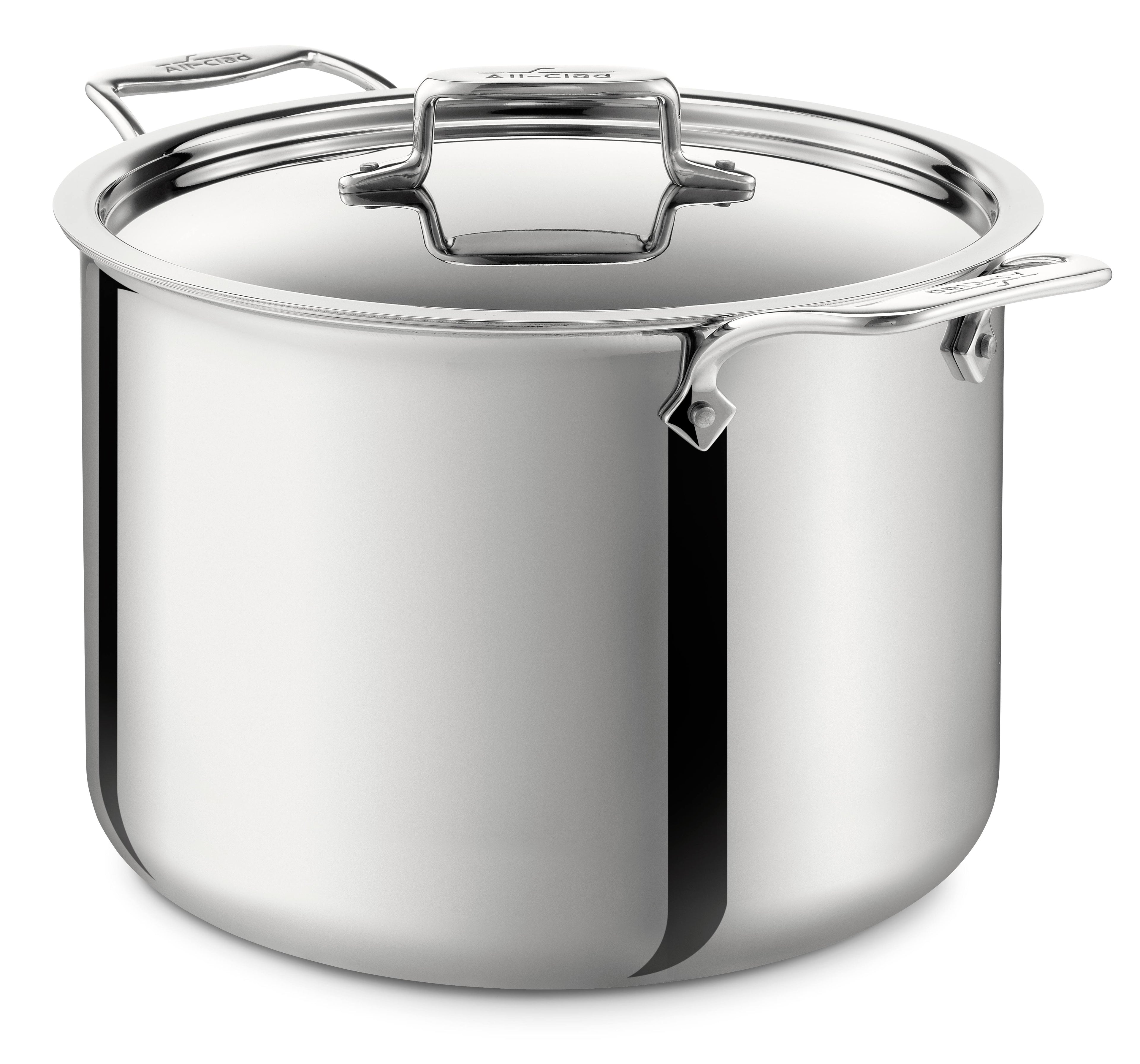 D5 Brushed 18/10 Stainless Steel 5-Ply Bonded Stock Pot C8372