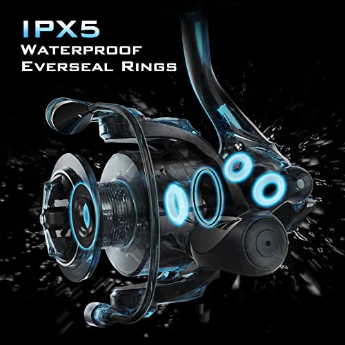 Sealed Carbon Fiber Spinning Reel 22LBs Max Drag 7+1 Stainless BB J2587