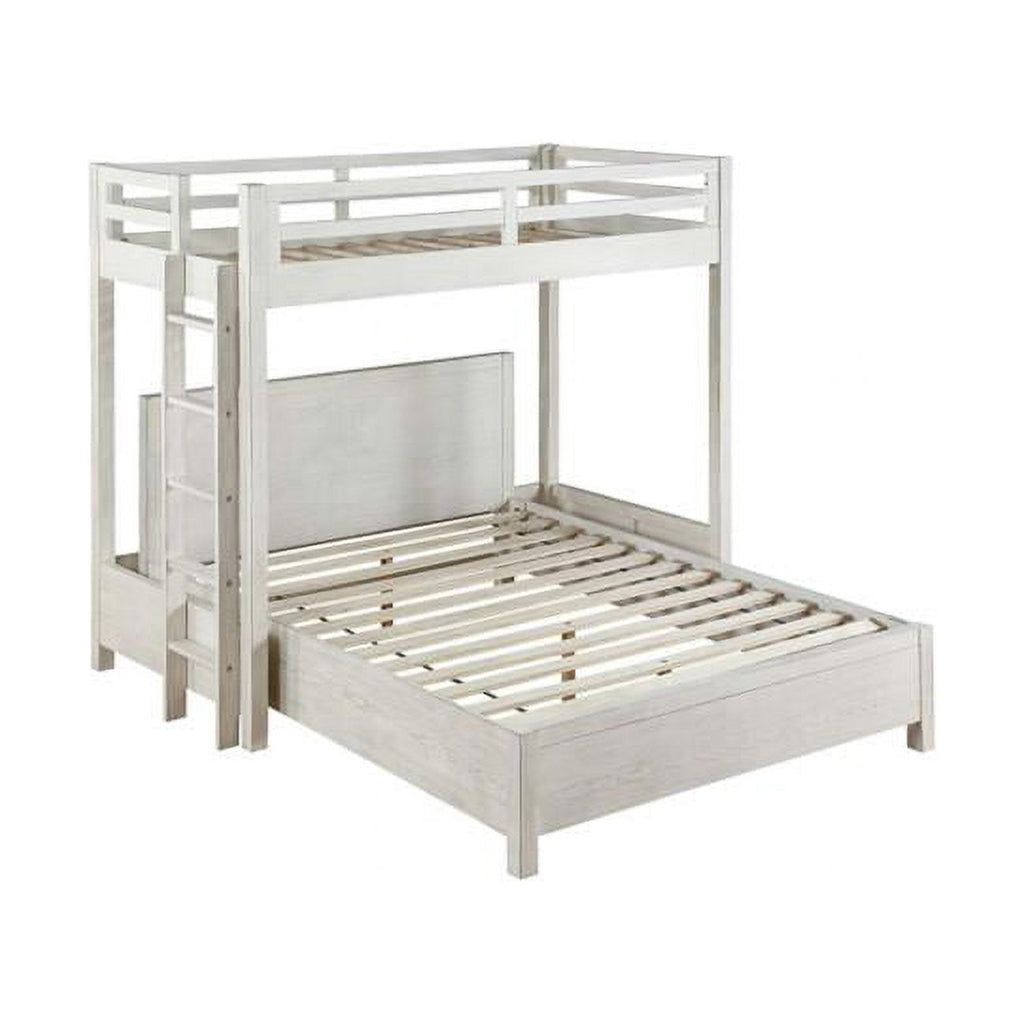 Twin Loft Bed Weathered White Y762146