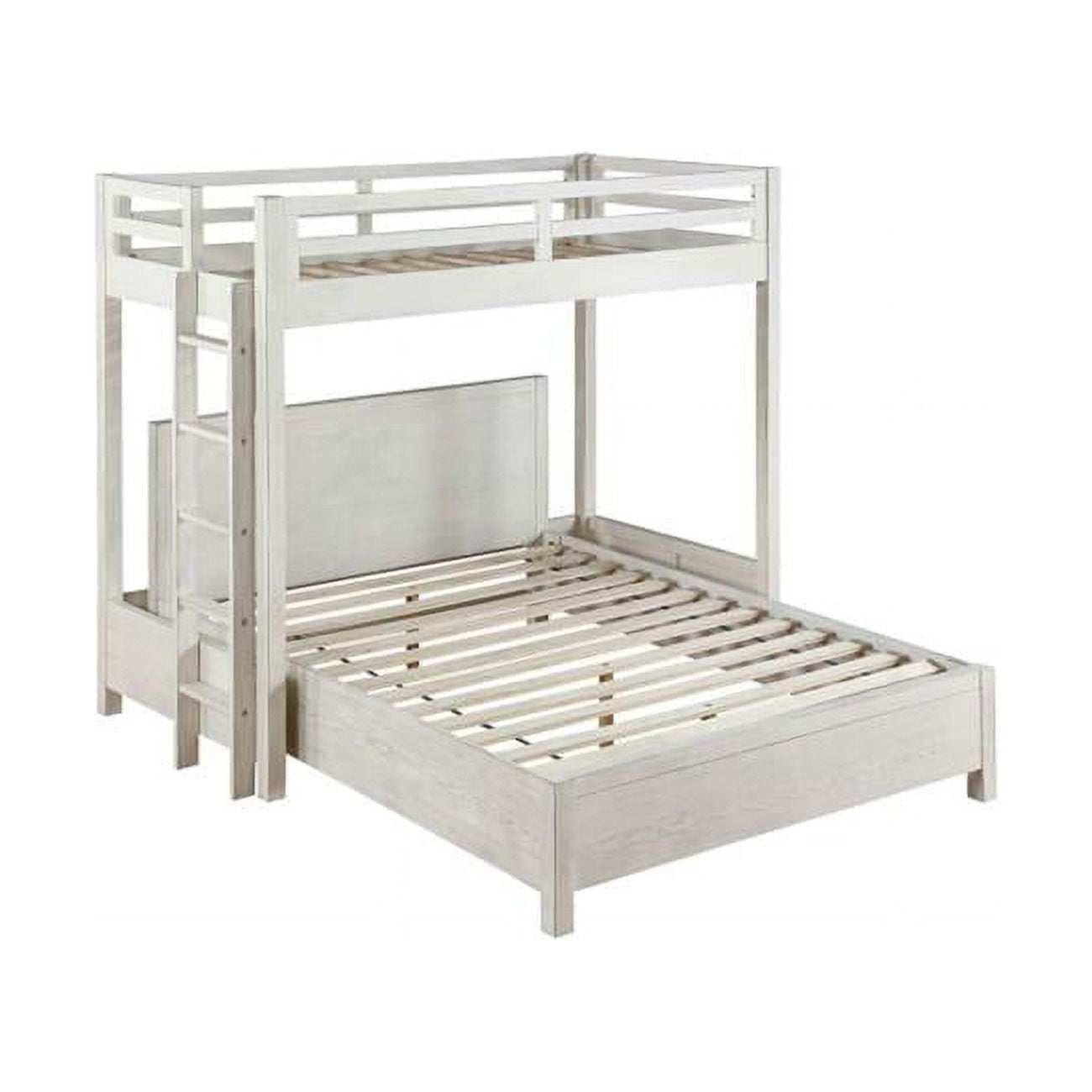 Twin Loft Bed Weathered White Y762146