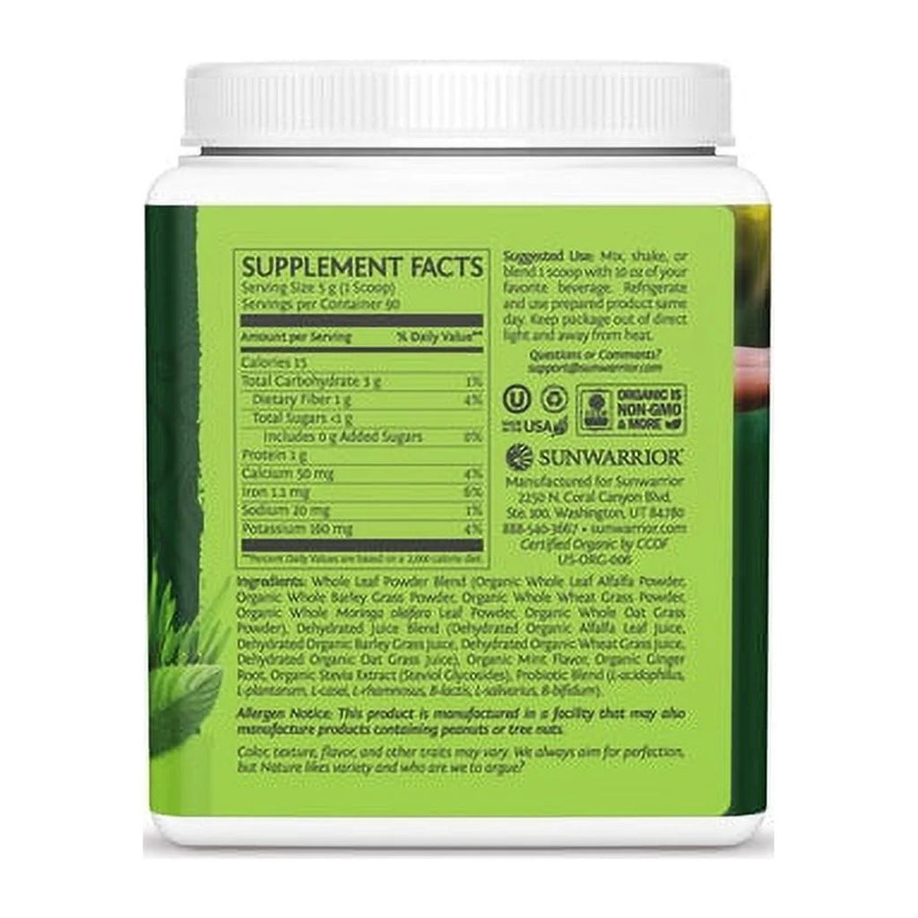 Organic Probiotic Powder, Mint, 450g J1008