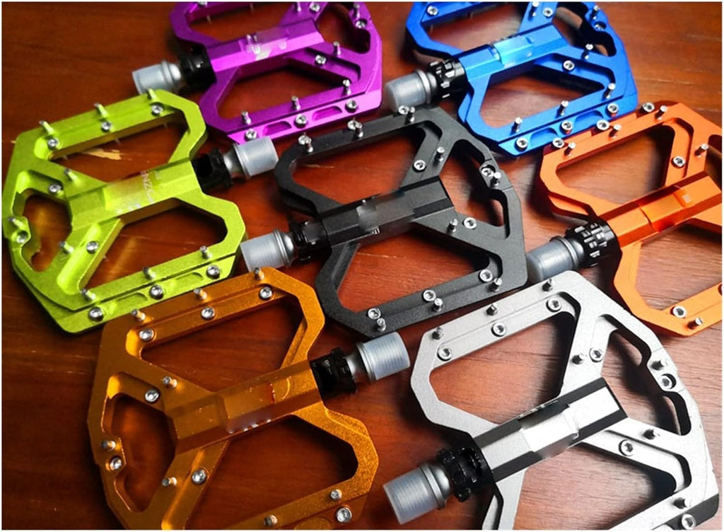 Blue Alloy Bike Pedals 9/16" 3 Bearings C826427