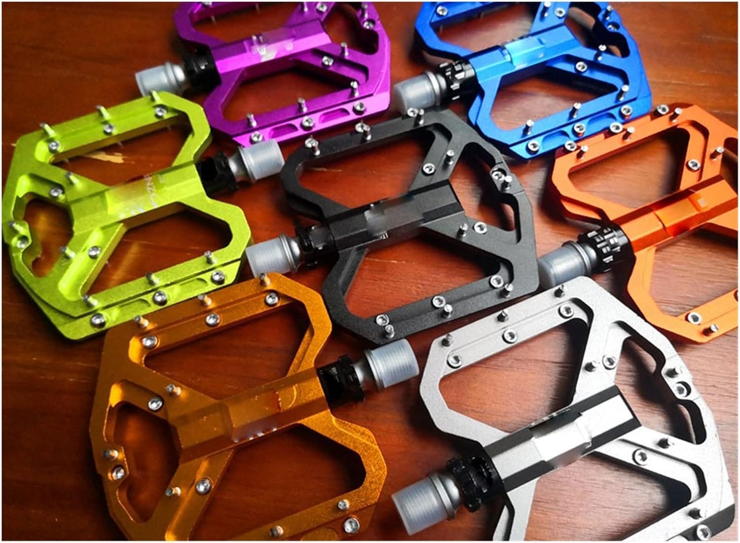 Blue Alloy Bike Pedals 9/16" 3 Bearings C826427