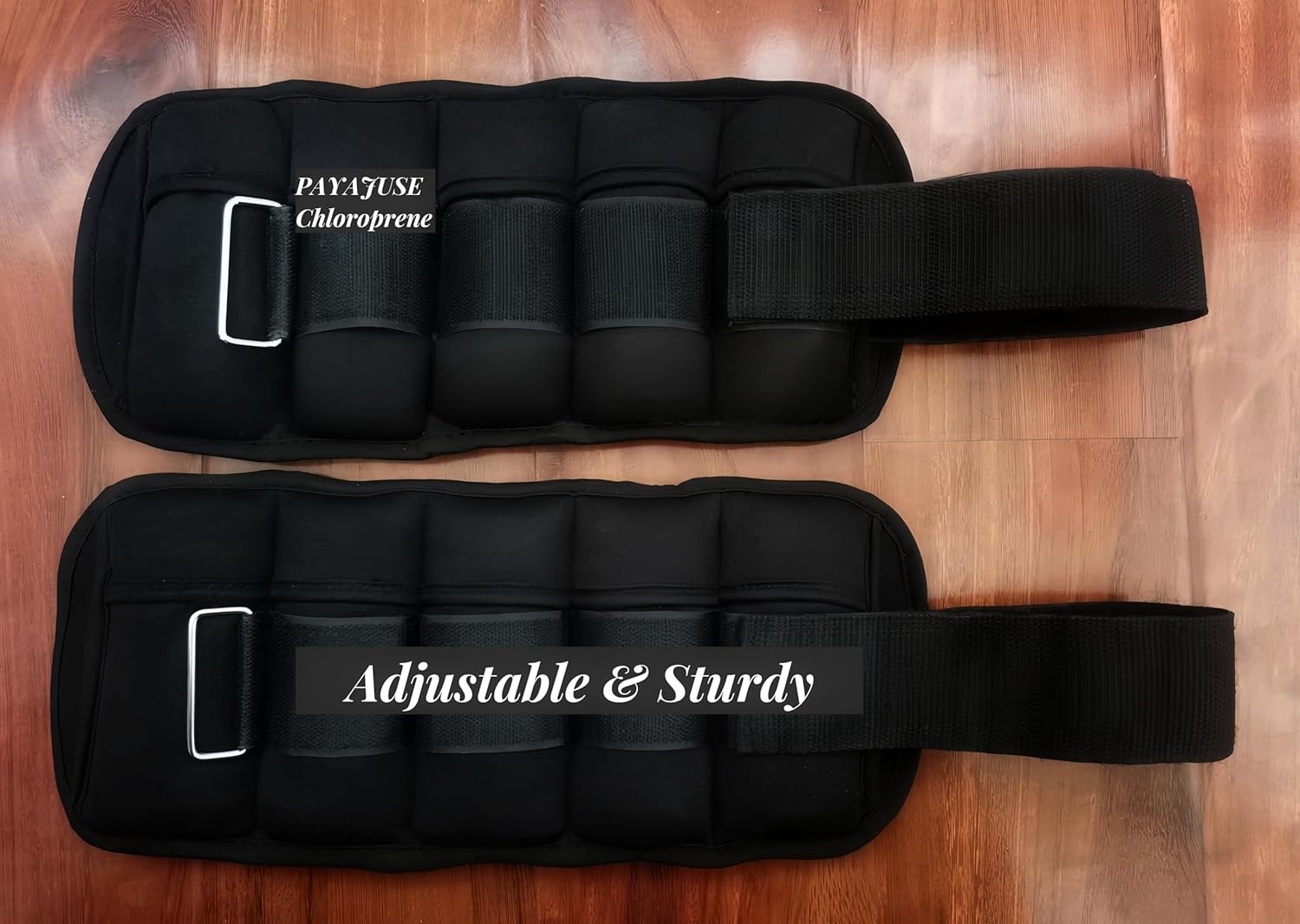 Adjustable Ankle Wrist Weights Set 10-pound Pair with Removable 1-5lbs Each F3696