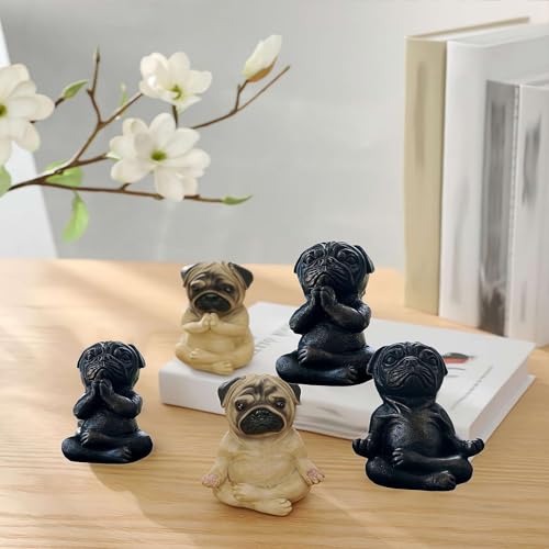 Large Meditation Sitting Dog Statue C6392