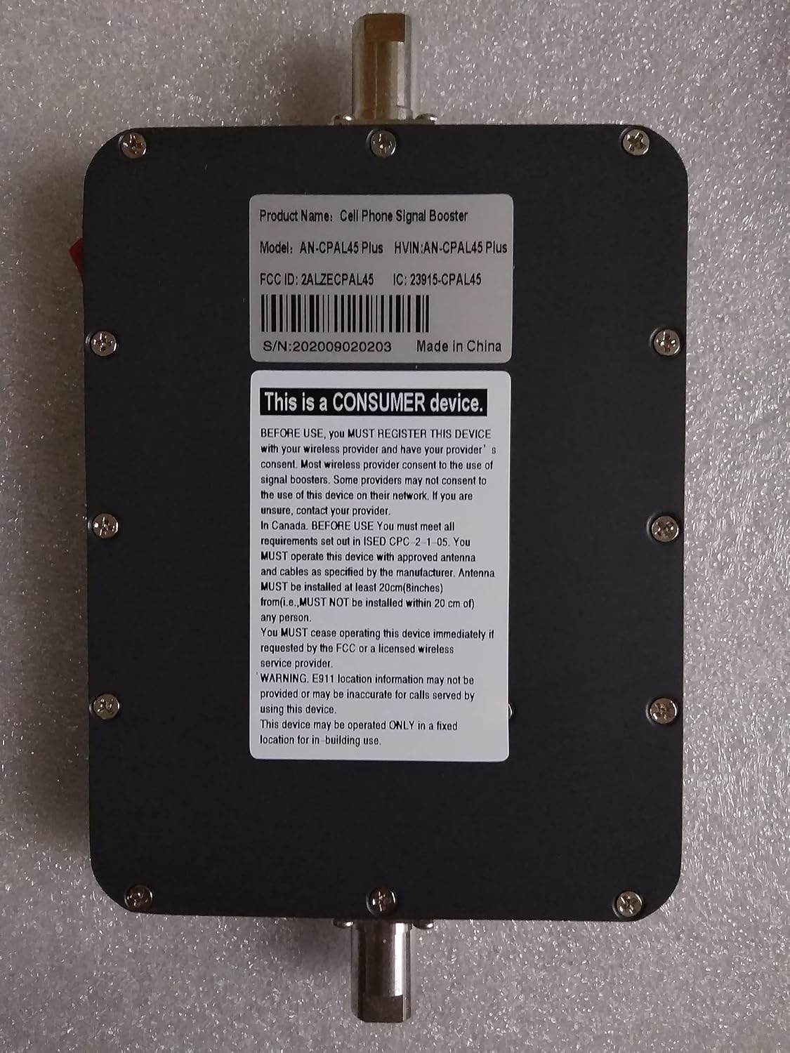 5 Bands Vehicle Cell Signal Booster D1715