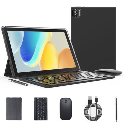2 in 1 Tablet 10 inch 12GB RAM 64GB ROM 1TB Expand Octa-Core 2.0Ghz 5G WiFi BT5.0 6000mAh 8MP Camera 1280 x 800 HD Screen M428