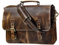 Full Grain Leather Laptop Messenger Bag R9066