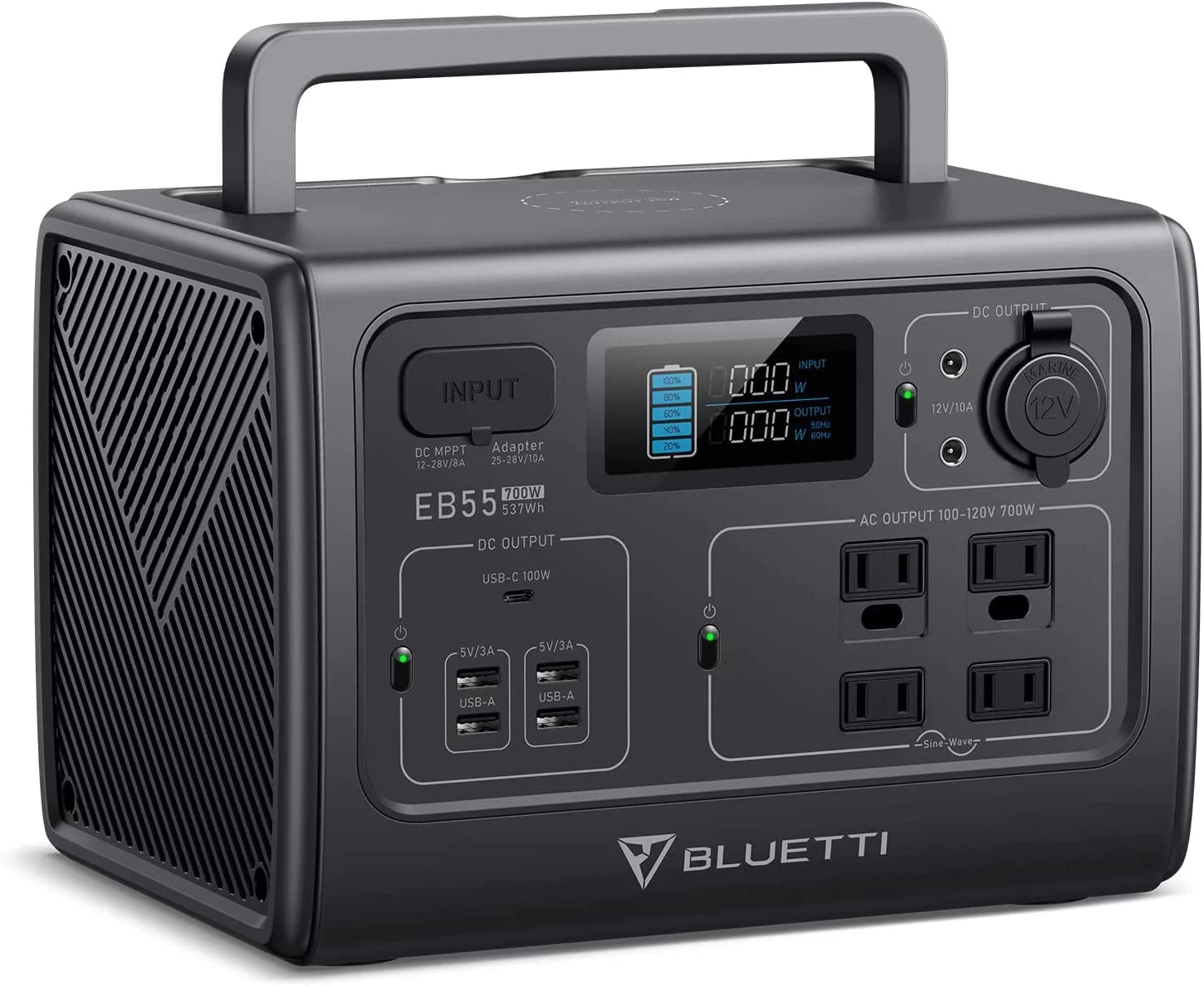 Portable Power Station 537Wh 700W AC Outlets T1386