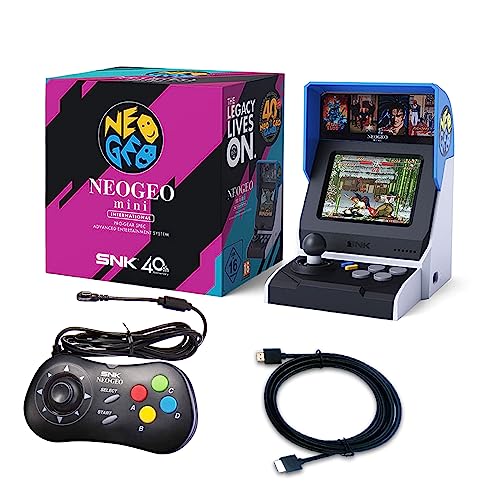 40 Pre-Loaded Classic SNK Games Arcade and Black Gamepad Q431
