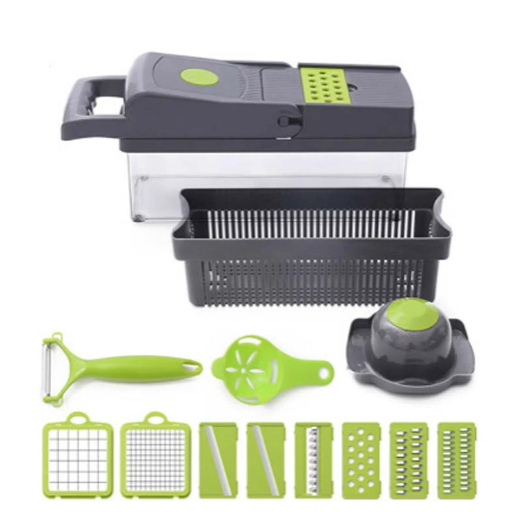 Food Chopper 8 Blade Vegetable Slicer with Container R144598