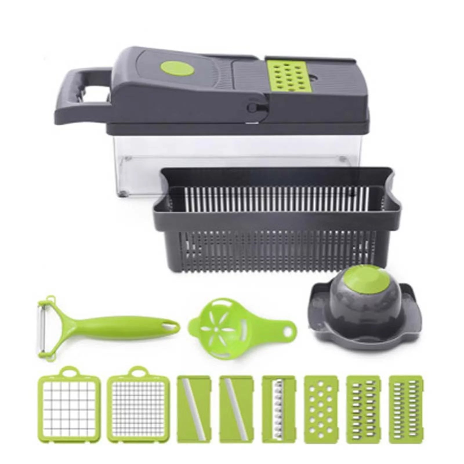 Food Chopper 8 Blade Vegetable Slicer with Container R144598