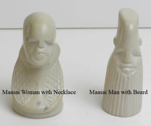 Hand Carved Soapstone Chess Set C64218