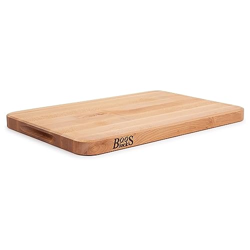 Reversible Wood Cutting Board, 18" x 12" x 1 1/4", Maple D135191