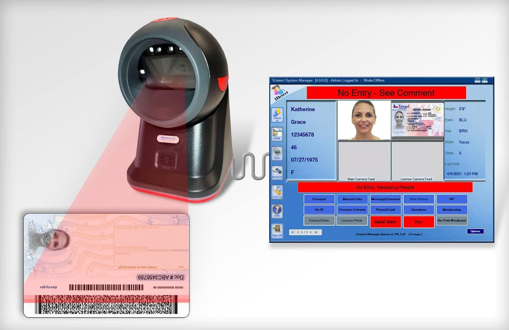 ID Scanner for Computer, Tablets, Laptops, PC & POS A167