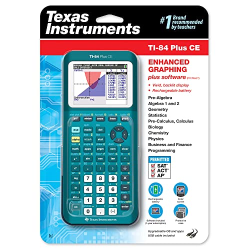 Teal Color Graphing Calculator U700381