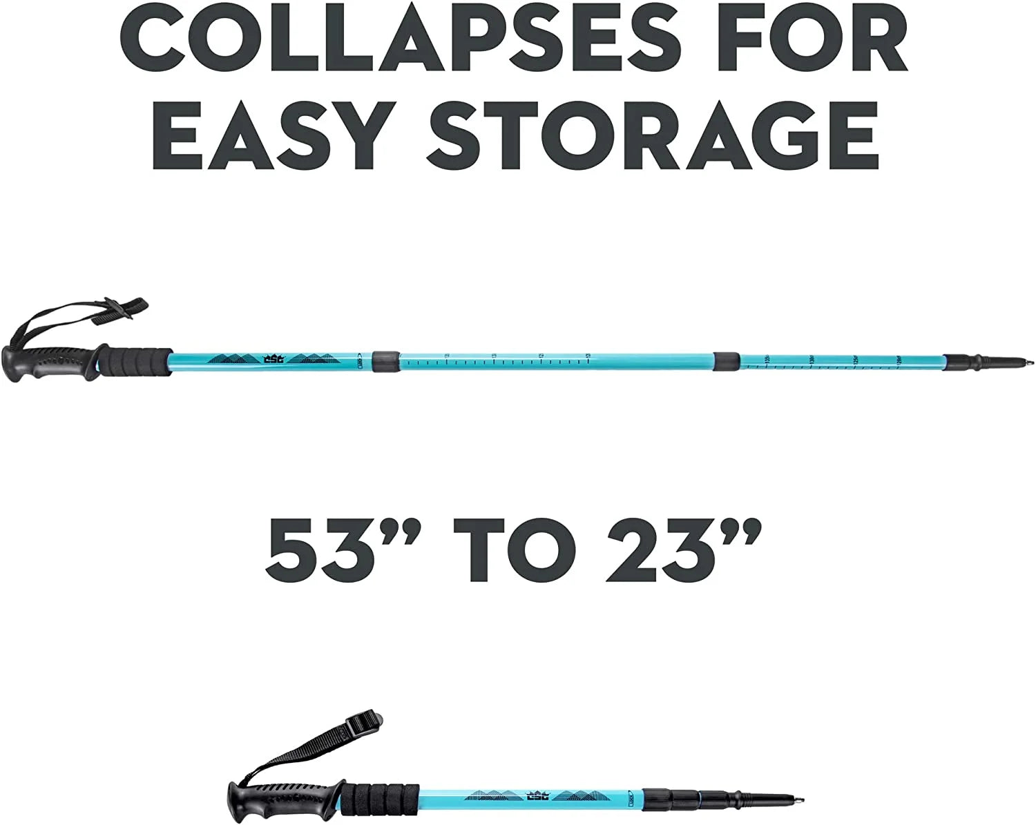 Aluminum Trekking Pole with Interchangeable Tips I4156