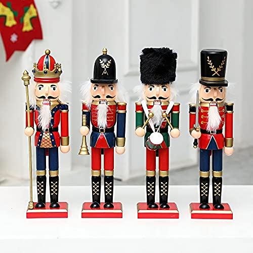 12 Inch Wooden Nutcracker Ornaments Christmas Decoration Figures S4156