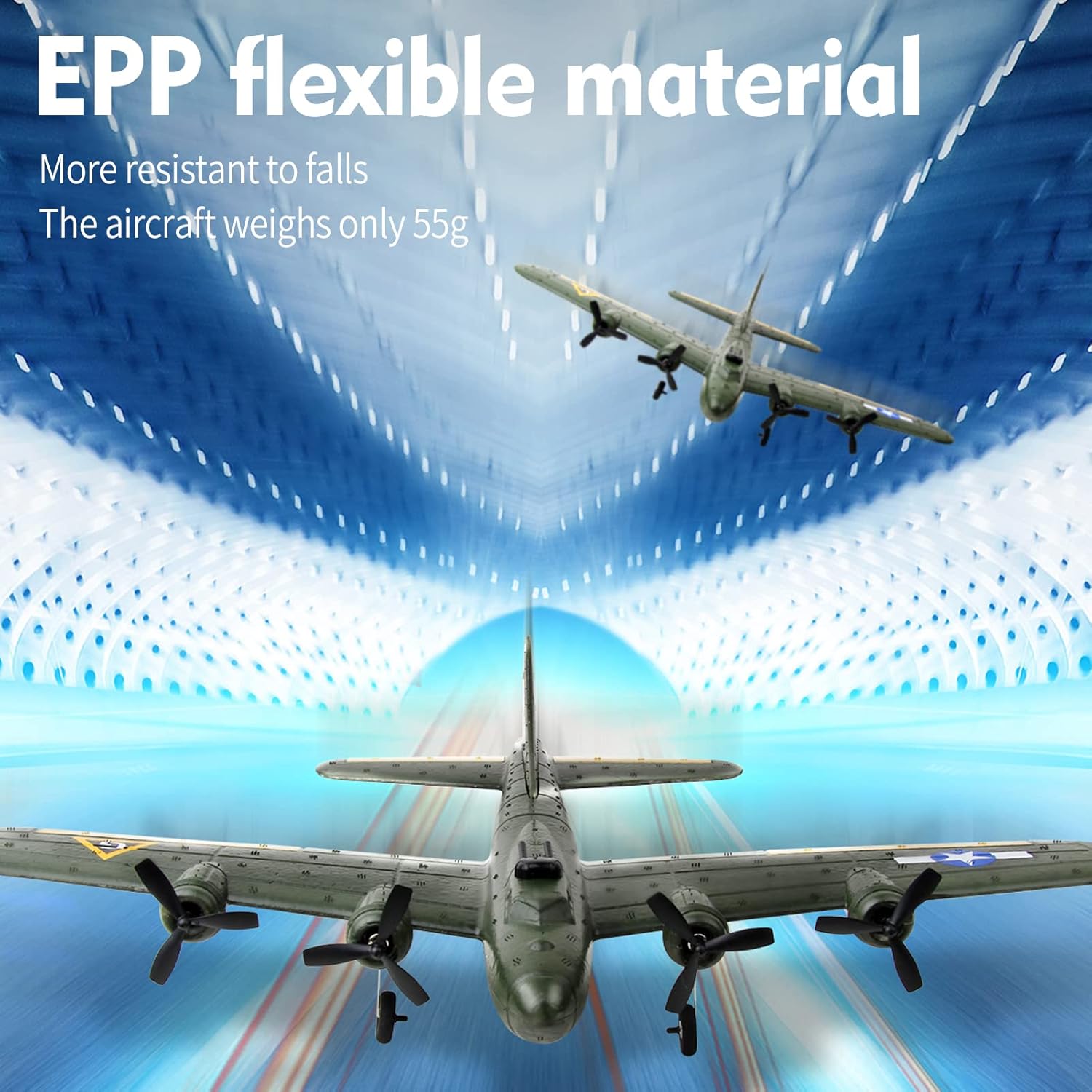 2 Channel 2.4Ghz EPP Foam RC Airplane Z687