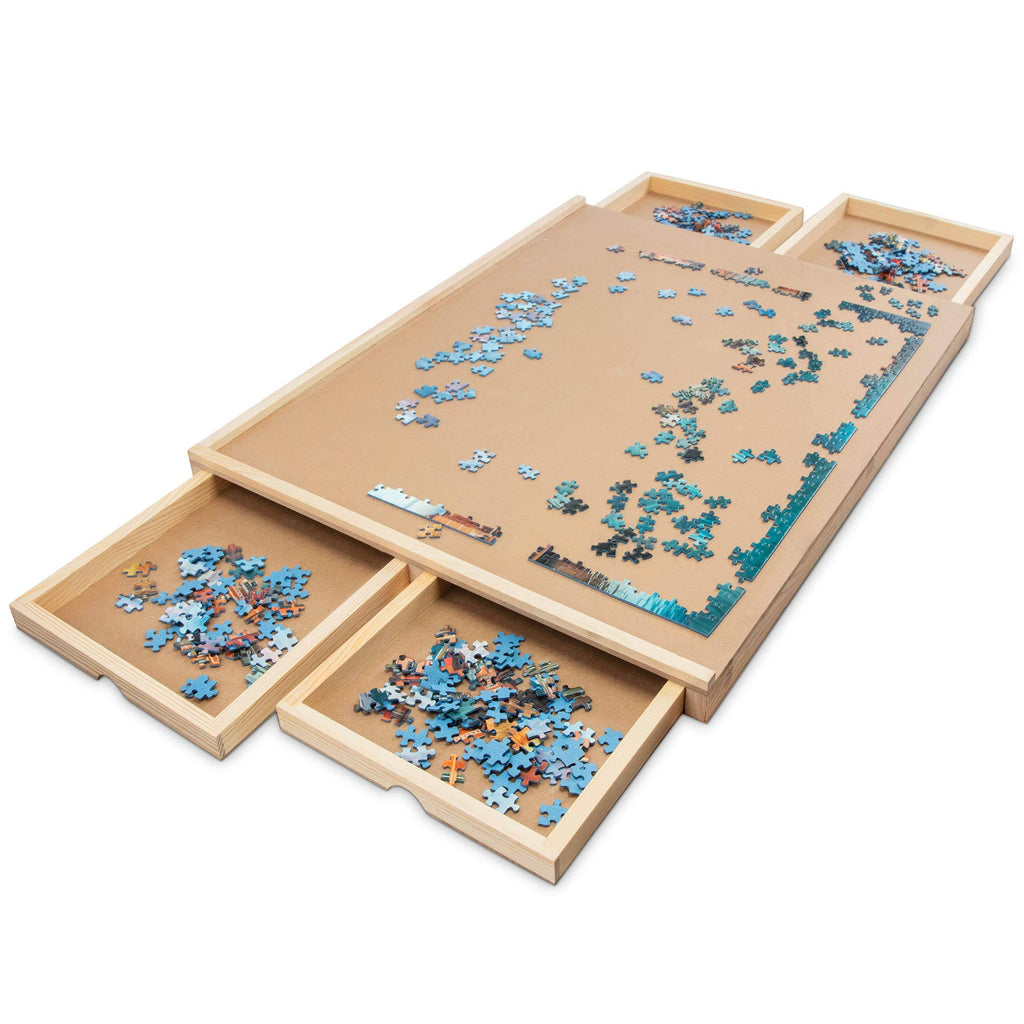 1000 Piece Wooden Jigsaw Puzzle Table with 4 Drawers Q762