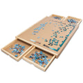 1000 Piece Wooden Jigsaw Puzzle Table with 4 Drawers Q762